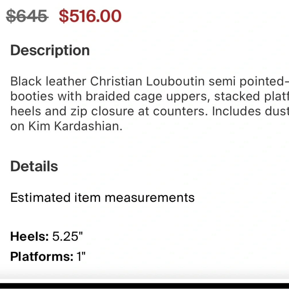 Christian Louboutin Black Mesh Heels with Red Soles - Picture 5 of 12